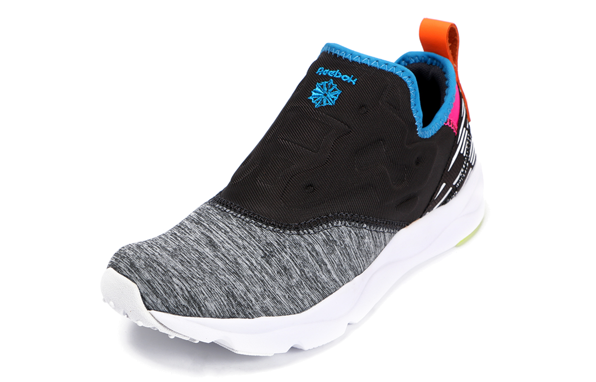(WMNS) Reebok FuryLite Slip-On Lux 'Coal' AQ9243
