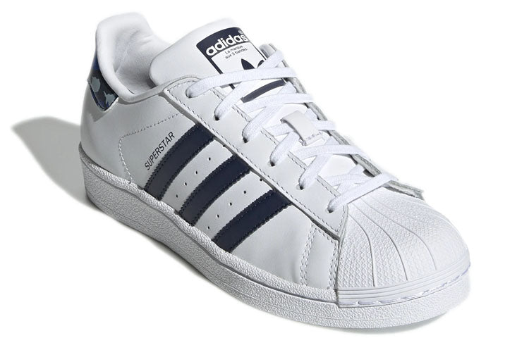 (GS) adidas originals Superstar J 'Blue White' EE7501