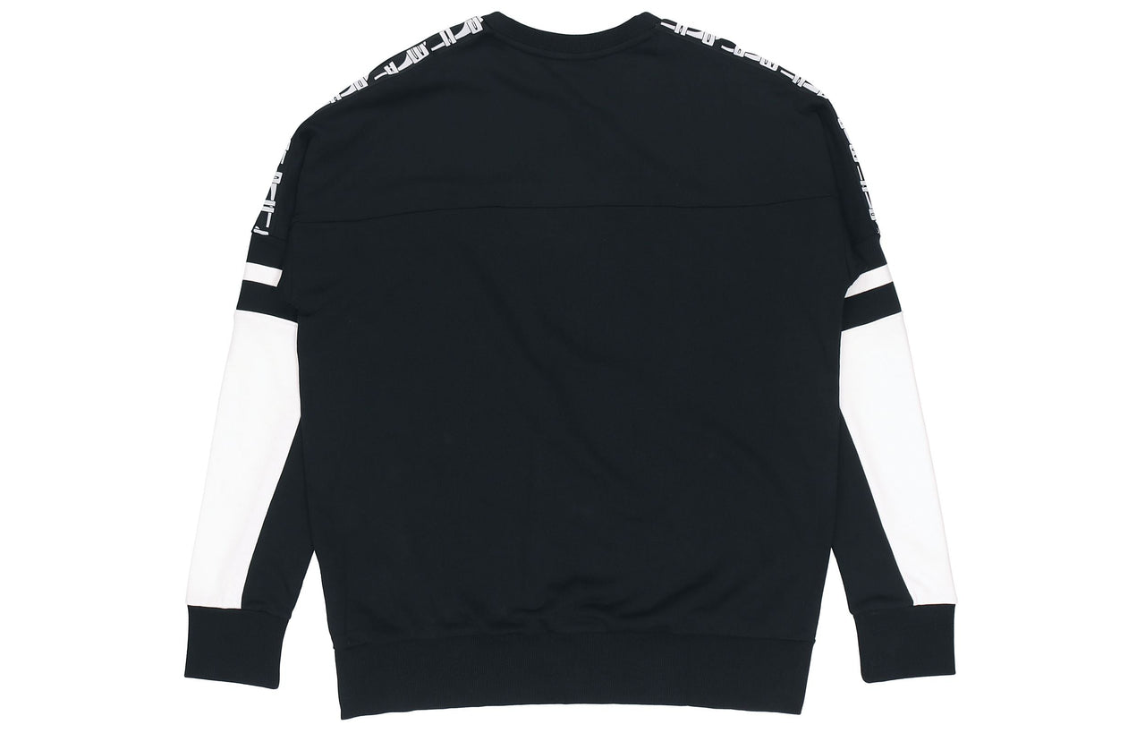 PUMA Casual Sports Round Neck Long Sleeves Black 595872-01