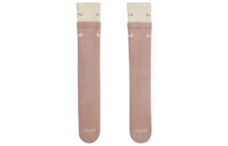 Nike SS22 Everyday Plus Cushioned Double Layer Splicing Training Sports Socks Unisex 2 Pairs Pink DD2795-609