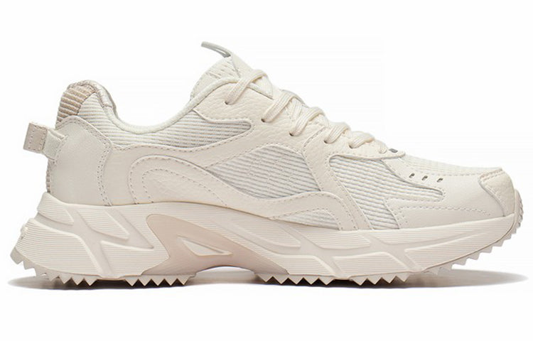 (WMNS) Li-Ning Casual Lightweight Low-Top Sneakers 'White Beige' ARLS022-4