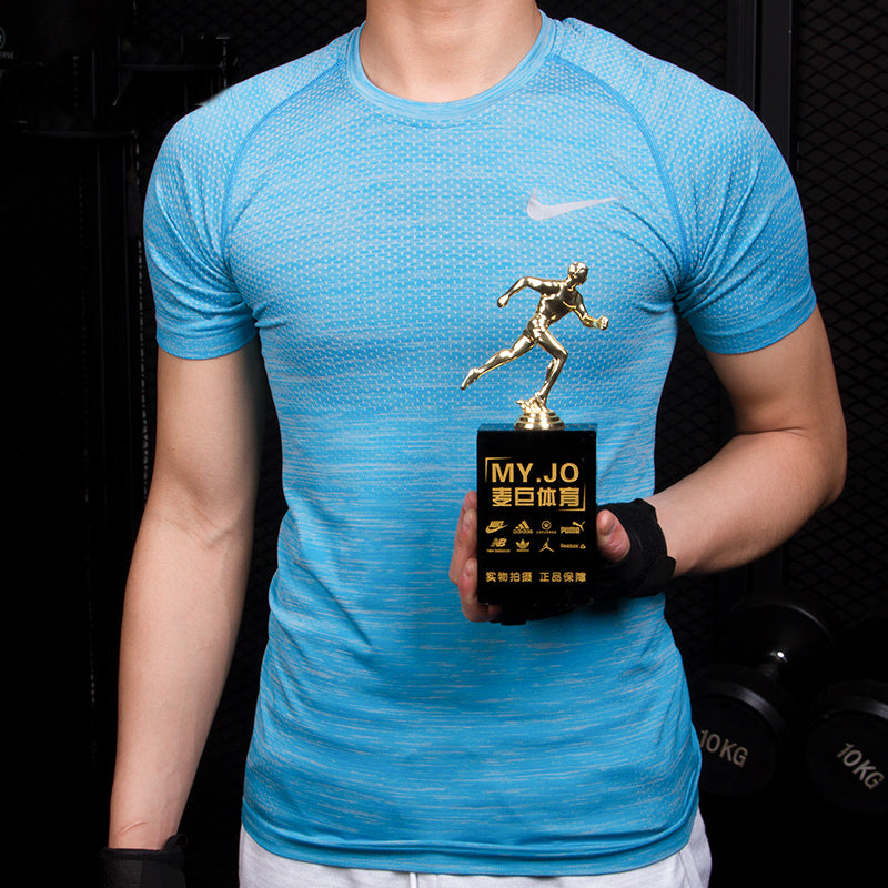 Nike DF Knit Tee 'Blue' AA3006-033