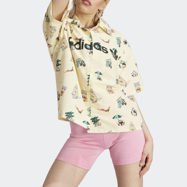 (WMNS) adidas Originals Short Sleeve Graphic Shirt 'Multicolor' IC3072