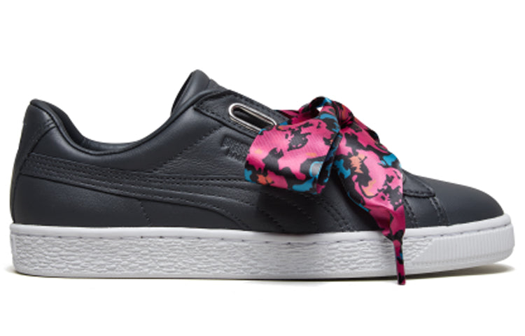 (WMNS) PUMA Basket Heart Wonderland 'Black Pink' 369646-01