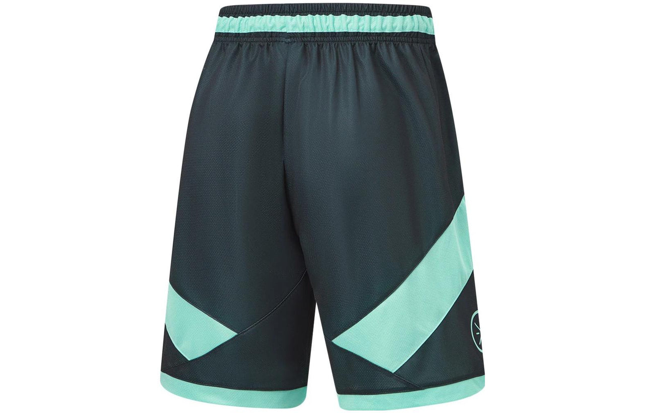 Li-Ning Wade Loose Fit Basketball Shorts 'Blue Mint Green' AAPT535-11