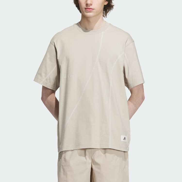 adidas Sportswear Lounge Graphic T-Shirts 'Beige' IP4978