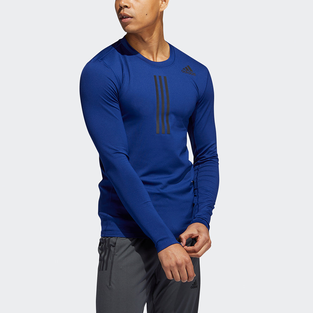 adidas TF Turf Warm Ls Casual Sports Long Sleeves Round Neck Blue GT9517