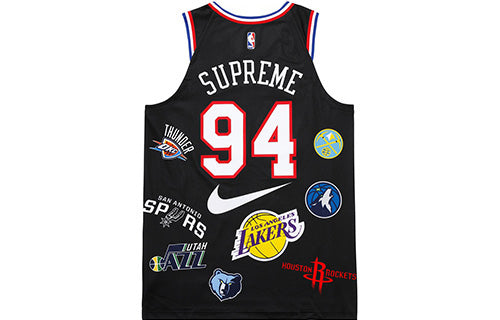 Nike Lab x Supreme x NBA Tank Top 'Black Multi' AQ4227-010