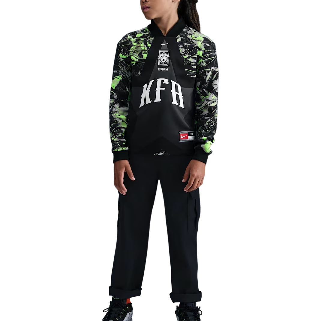 (GS) Nike Korea Hollywood Keeper Dri-FIT Soccer Jersey Asia Sizing 'Black White' IO2676-010