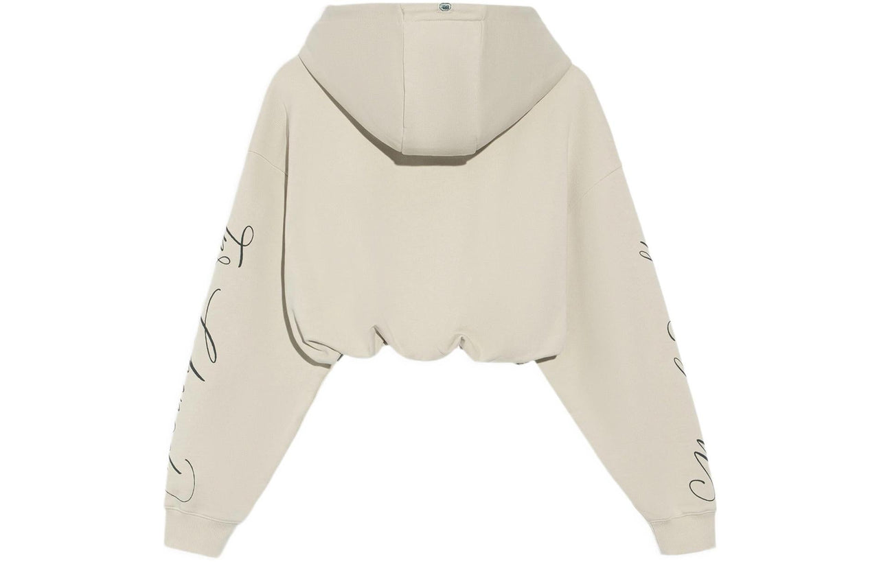(WMNS) Li-Ning BADFIVE Sports Basketball Series Short Hoodie 'Beige Grey' AWDRH68-3
