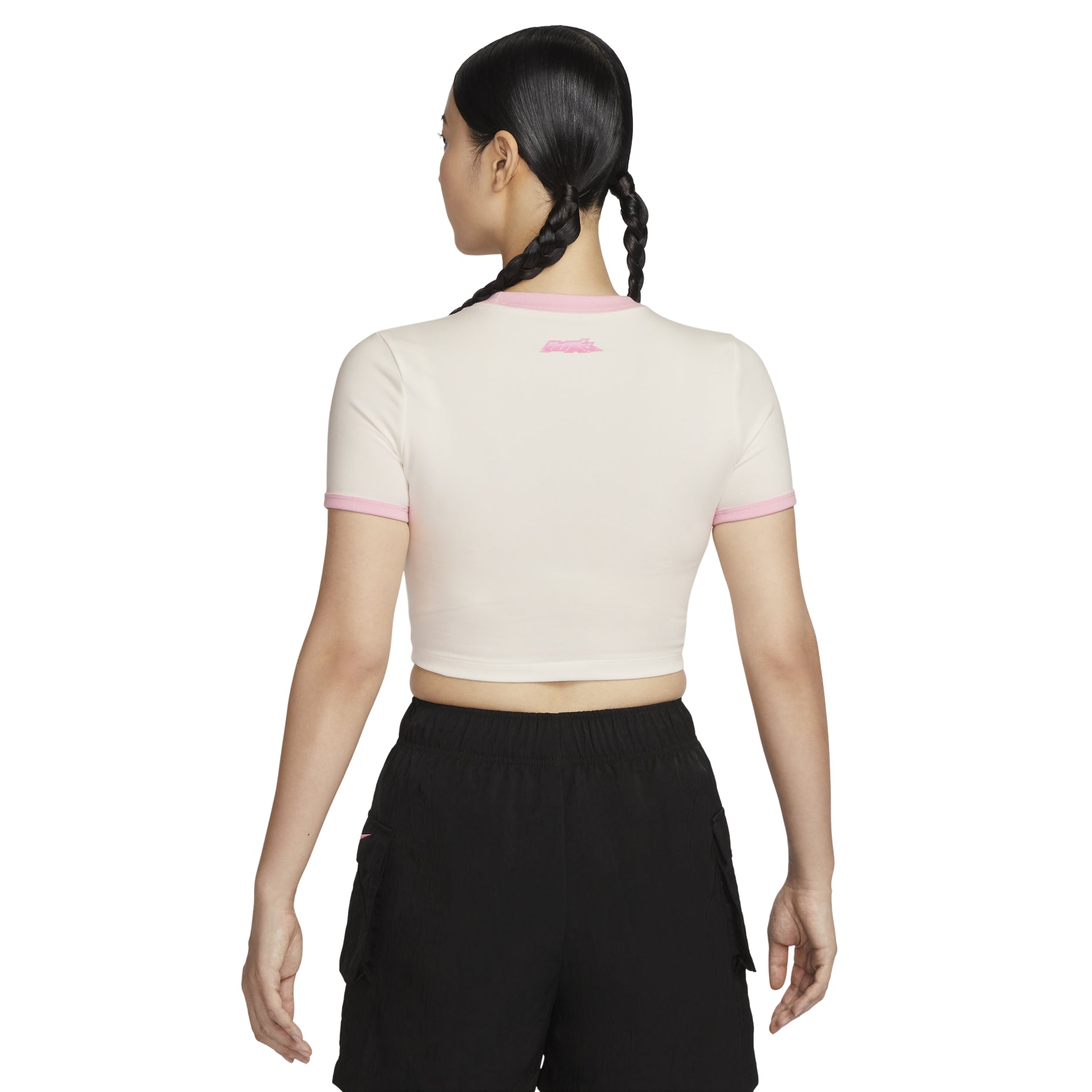(WMNS) Nike Sportswear Slim Cropped T-Shirt Asia Sizing 'Sail' HM4621-133