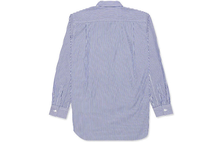 COMME des GARCONS PLAY Black Emblem Striped Button Down Shirt 'Blue' AZ-B018-051-1