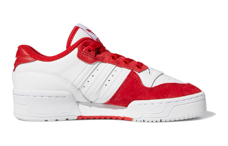 (GS) adidas originals Rivalry Low J 'White Red' FV4948