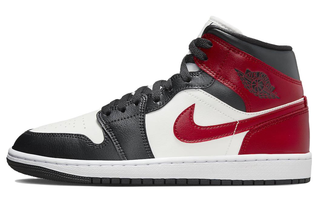 (WMNS) Air Jordan 1 Mid 'Black Toe' BQ6472-160