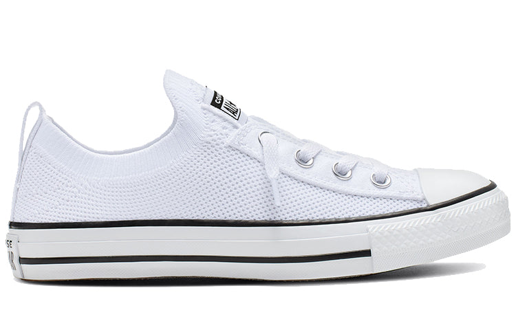 (WMNS) Converse Chuck Taylor All Star Shoreline Knit Slip-On 'White Black' 565490F