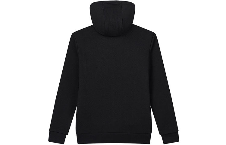 FILA Print Monogrammed Sports Hooded Jumper For Men Black F11M018206G-BK