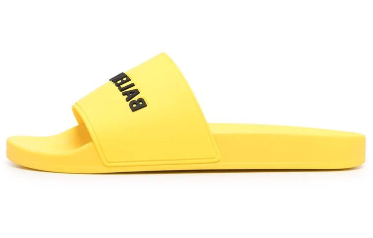 Balenciaga Pool Slides 'Yellow Black' 565826W1S807010