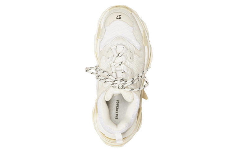 (WMNS) حذاء رياضي Balenciaga Triple S باللون الأبيض 524036W09E19000