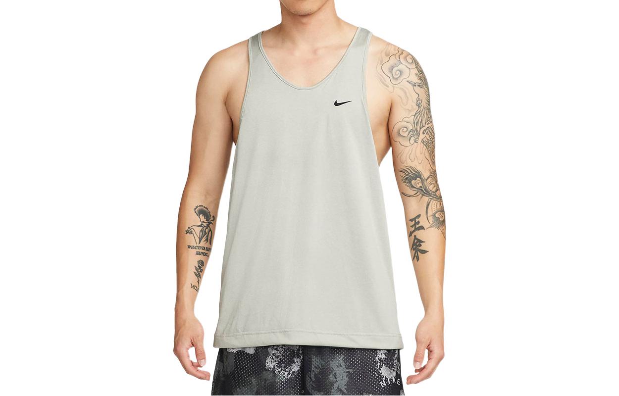 Nike Reversible Breathable Sports Running Vest Gray DH7434-073