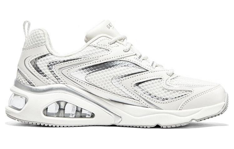 (WMNS) Skechers Tres-Air Uno Vision-airy 'White Silver' 177425-WSL