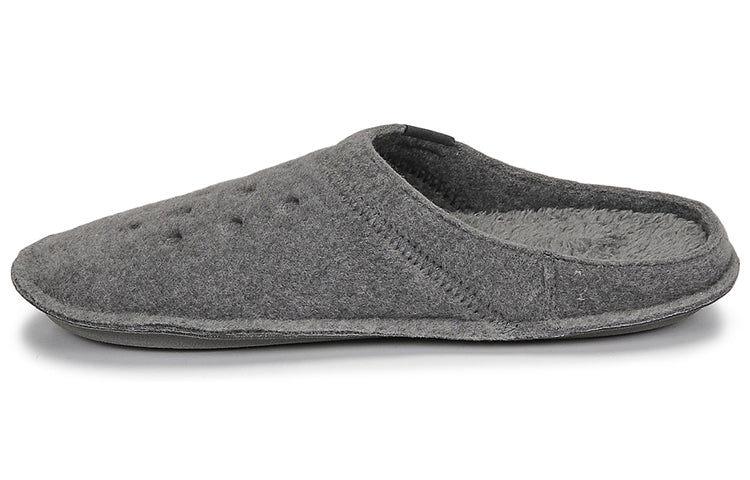 Crocs Classic Slipper Casual Thicken Stay Warm Shoe Unisex Gray 203600-00Q