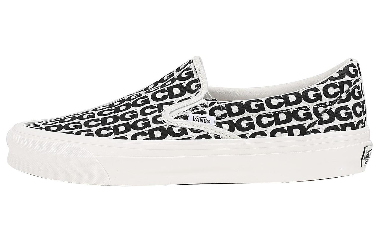 Vans COMME des GARCONS x OG Classic Slip-On 'CDG Print - Blanc De Blanc' VN0A32QNUY6
