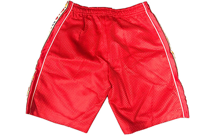 Gucci MENS Side Letter Logo Mesh Elastic Shorts Red 519486-X9S84-6441