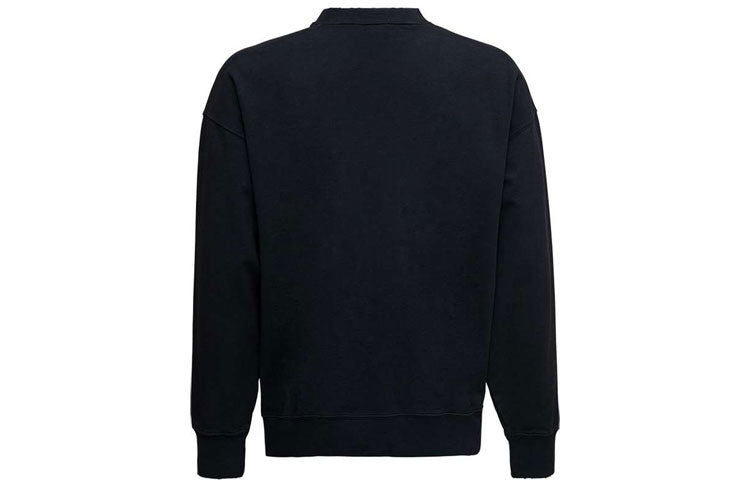 Balenciaga Est. 1917 College Logo Print Crewneck Sweatshirt 'Black' 676629TLV901076