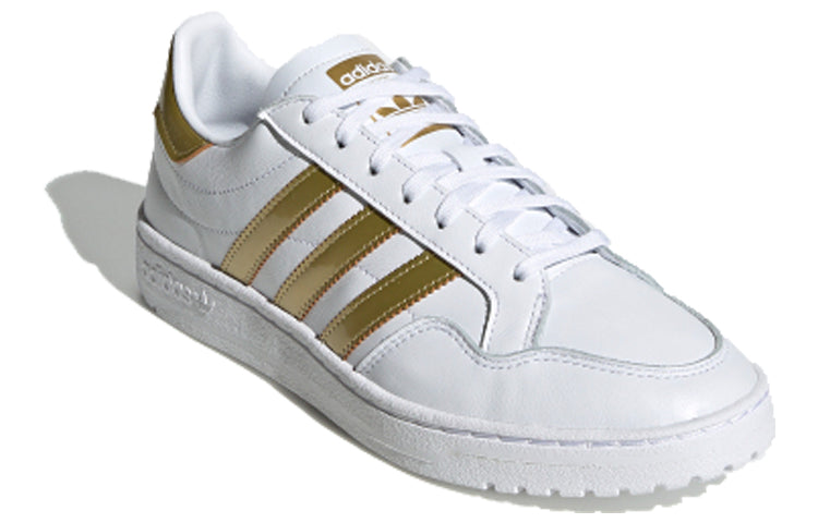 (WMNS) adidas Team Court 'White Gold Metallic' EF6058