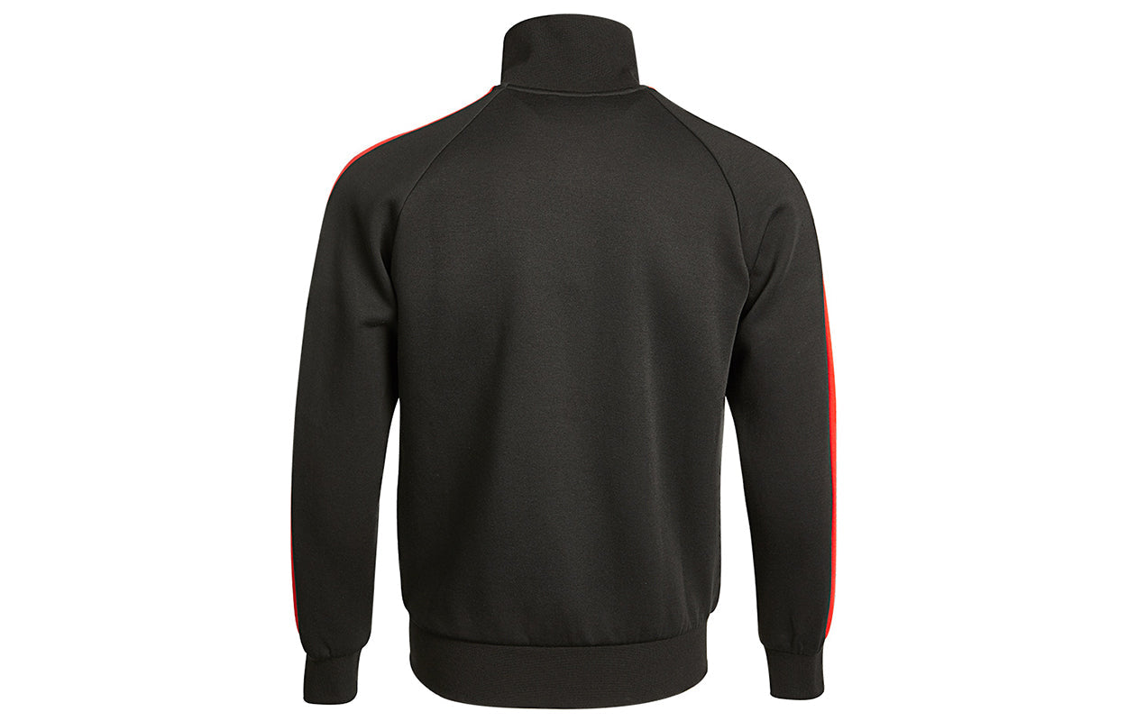 PUMA Sports Stitching Printed Logo Kintted Stand-up Collar Jacket Men's Black 531377-51