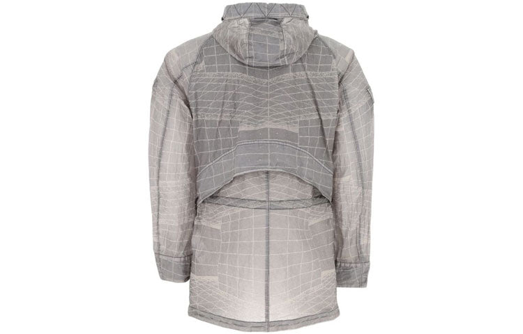 STONE ISLAND Waffen Reflective Windbreaker 'Grey' 741542999-V0063