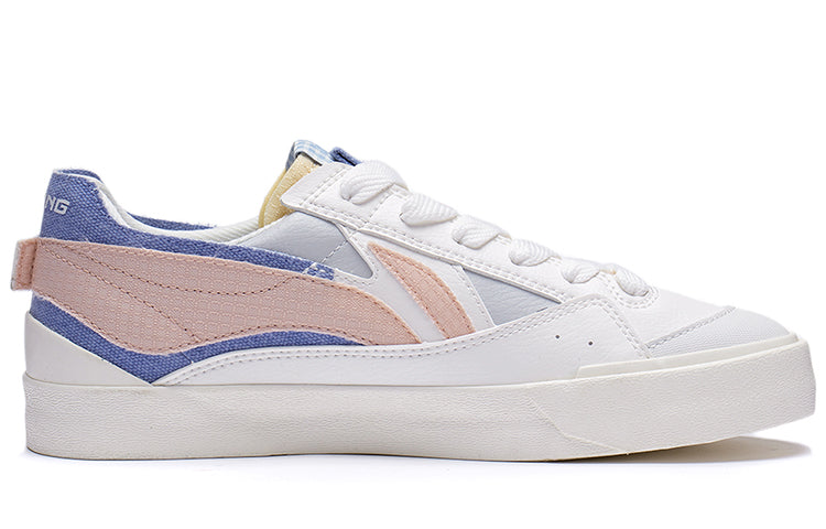 (WMNS) Li-Ning Fashion Skate Shoes 'White Blue Pink' AGCT162-3
