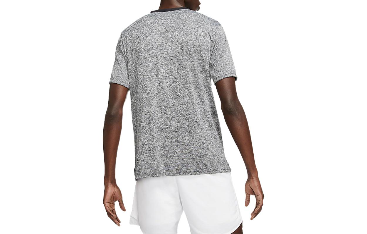 Nike Dri-fit Rise 365 Casual Sports Breathable Round Neck Short Sleeve Gray CZ9185-011