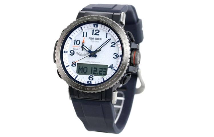 CASIO Waterproof Solar Powered Sports Mens Blue Analog/Digital Combo PRW-50YAE-2PR