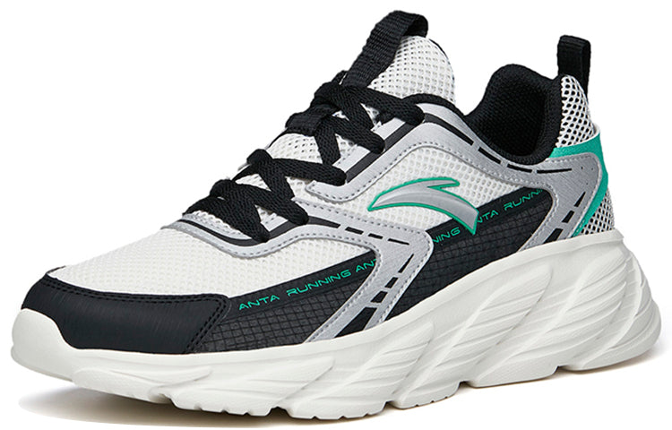 ANTA Running Series Sneakers 'White Black Green' 112225573-1