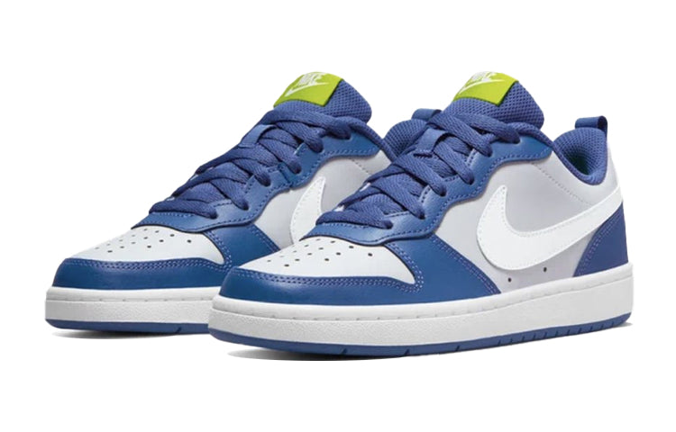 (GS) Nike Court Borough Low 2 'Grey Fog Mystic Navy' BQ5448-016
