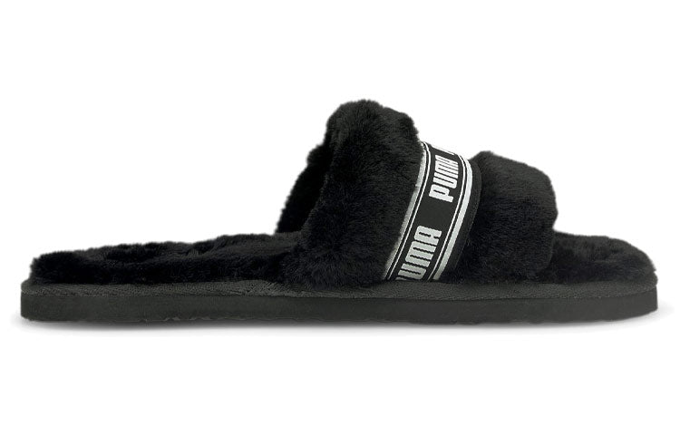 (WMNS) PUMA Fluff Slide 'Black' 384937-01