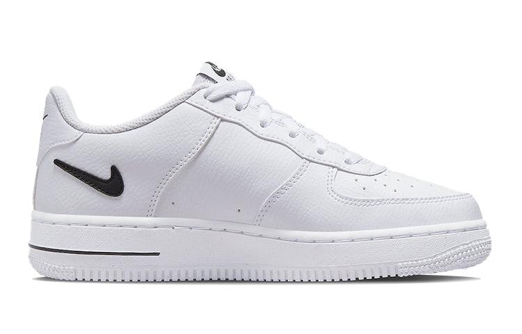 (GS) Nike Air Force 1 '07 'Cut Out Swoosh - White Black' DR7889-100