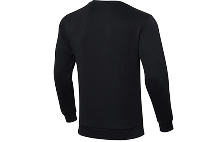 Li-Ning Training Series Solid Color Fleece Lined Stay Warm Round Neck Pullover 'Black' AWDRF59-4