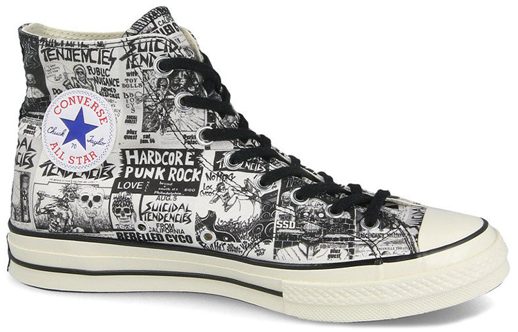 Converse Suicidal Tendencies x Chuck 70 Hi 'White Black' 162880C