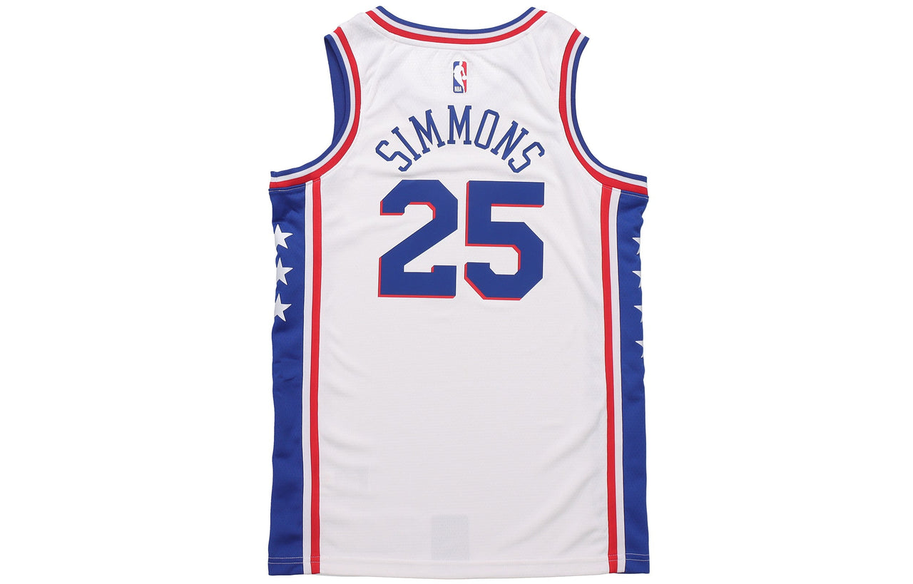 Nike NBA 2019-20 Season SW Fan Edition Philadelphia 76ers Home Simmons 2 No. 5 White CJ7677-102