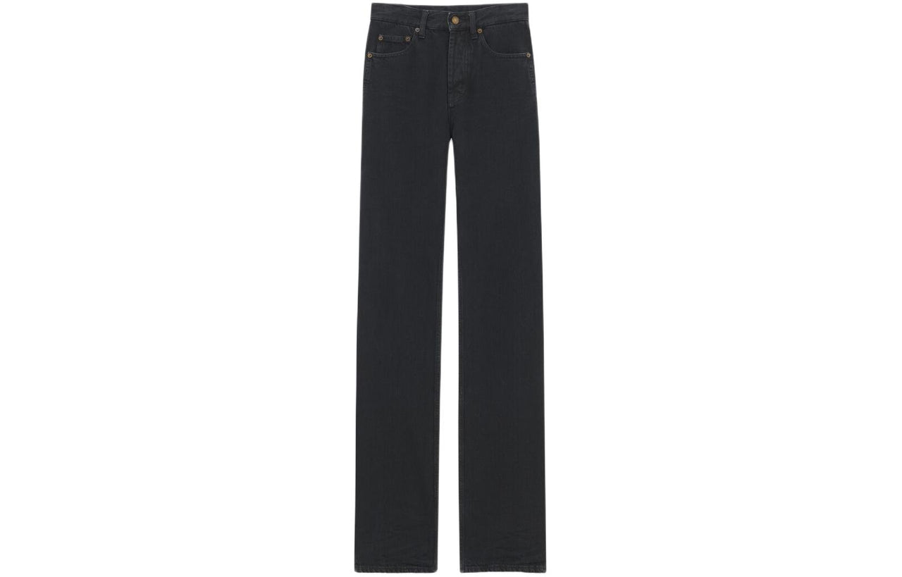 SAINT LAURENT Belt Looped Straight Leg Jeans