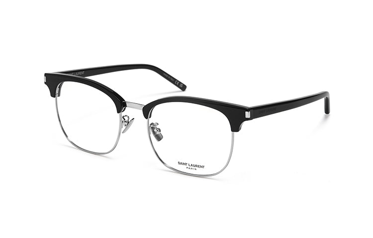 SAINT LAURENT Plate Frame Square Eyeglass Frames Unisex