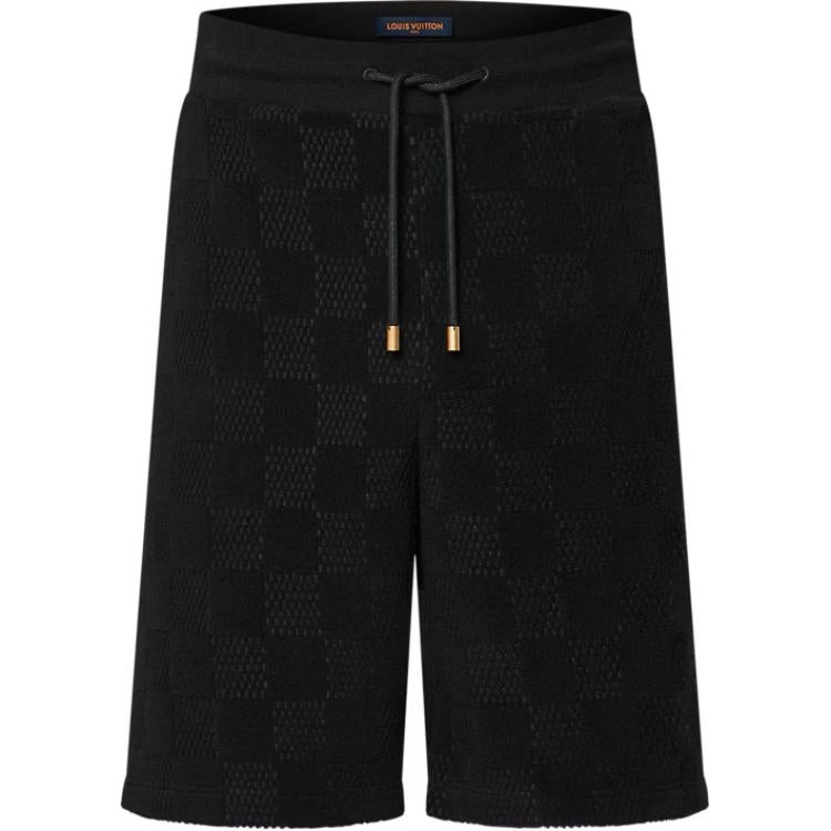 LOUIS VUITTON Damier French Terry Cotton Shorts