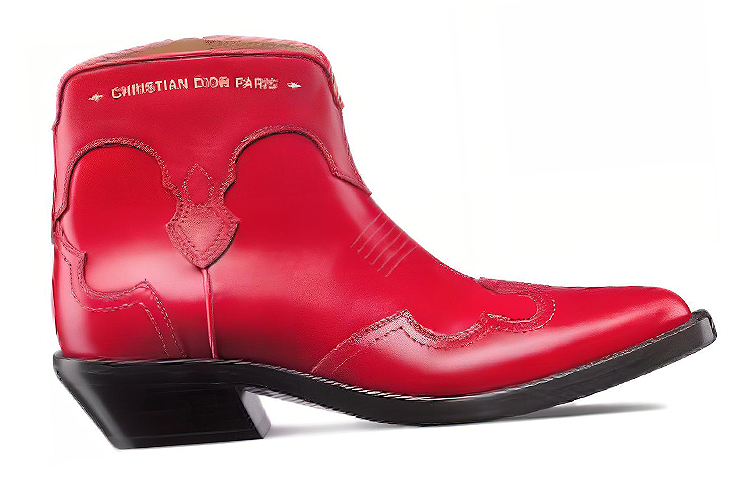 DIOR Ankle Boots 4.5cm Women's Red