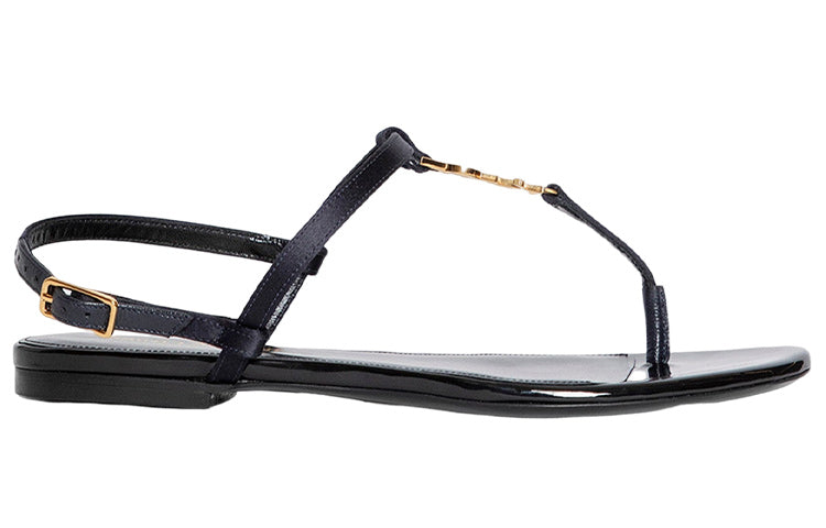 SAINT LAURENT Cassandra Satin Sandals