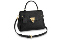 LOUIS VUITTON Saint-Georges Cow Leather Handbag Shoulder Bag Crossbody Bag Regular Women's Black