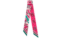 HERMES Small Silk Scarves Women's Fuchsia
