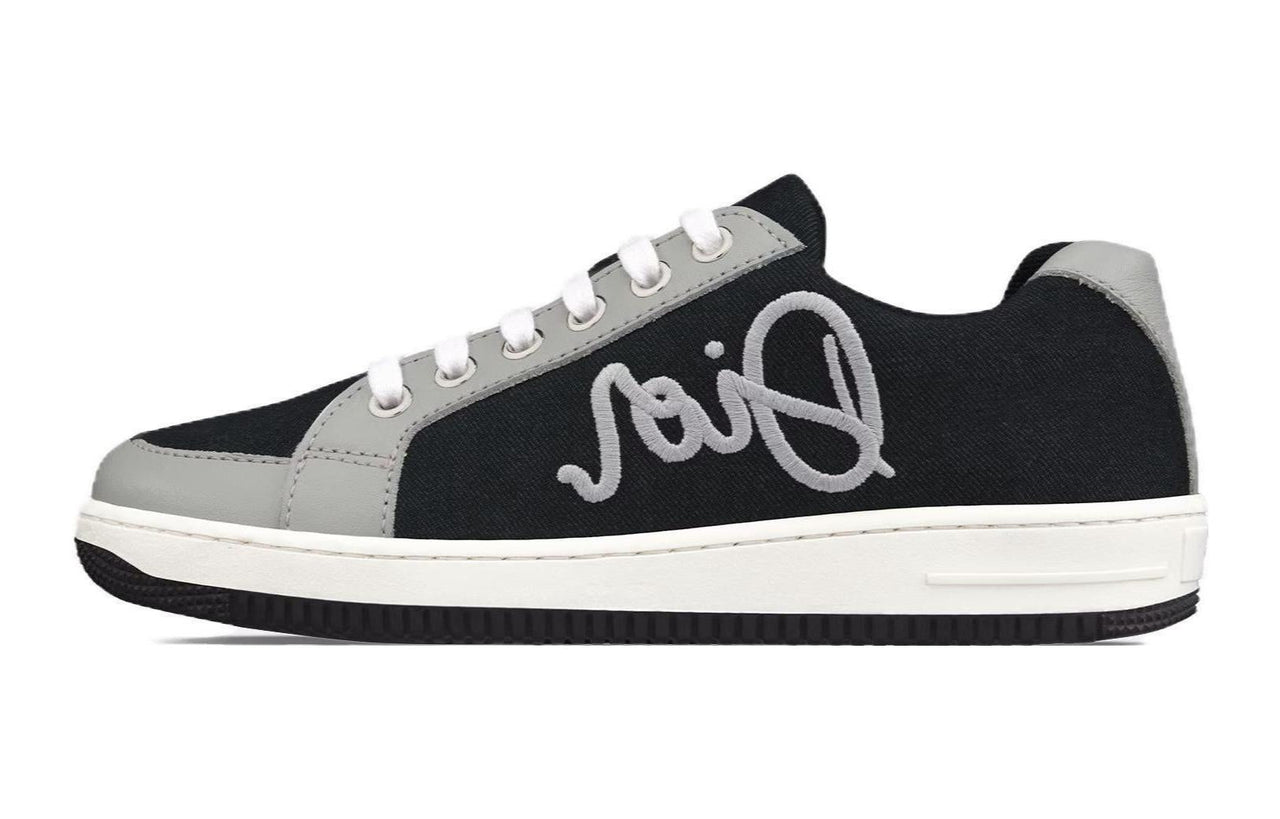 DIOR B23 Low-Top Kids' Skateboarding Shoes Black Gray Color Kids'