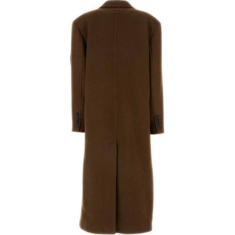MIU MIU Double-Breasted Long-Sleeved Coat